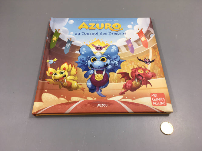 Livre Azuro au tournoi des  Dragons, moins cher chez Petit Kiwi