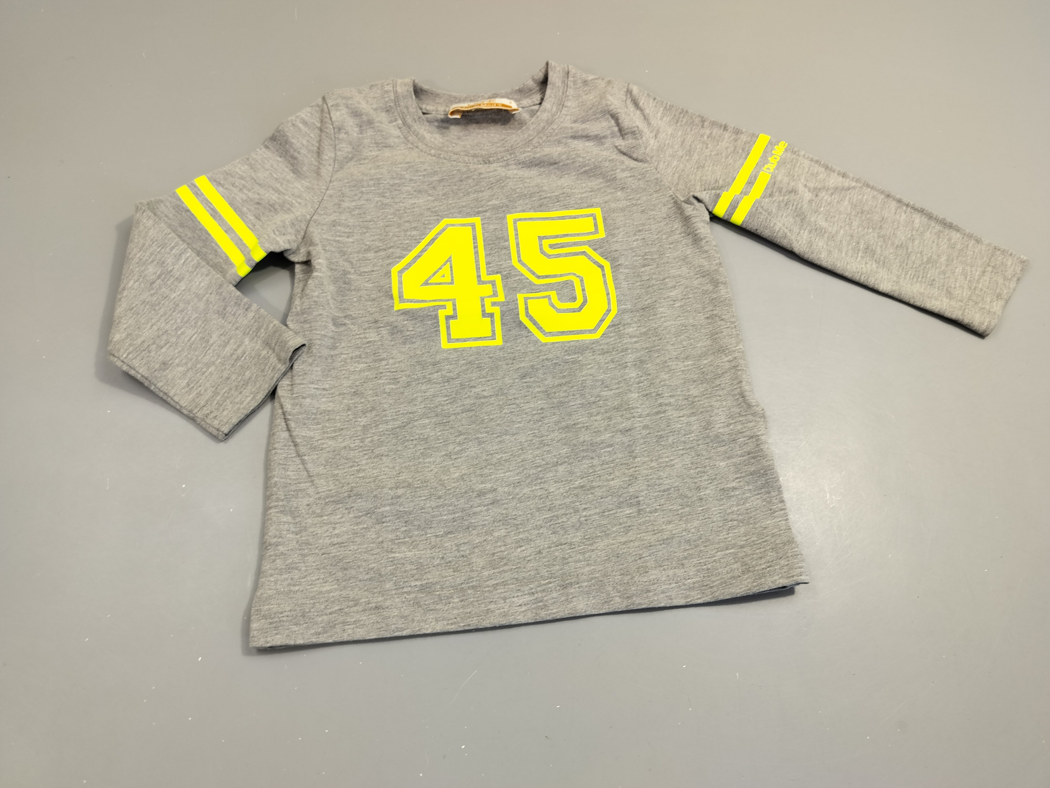 T-shirt m.l gris flammé 