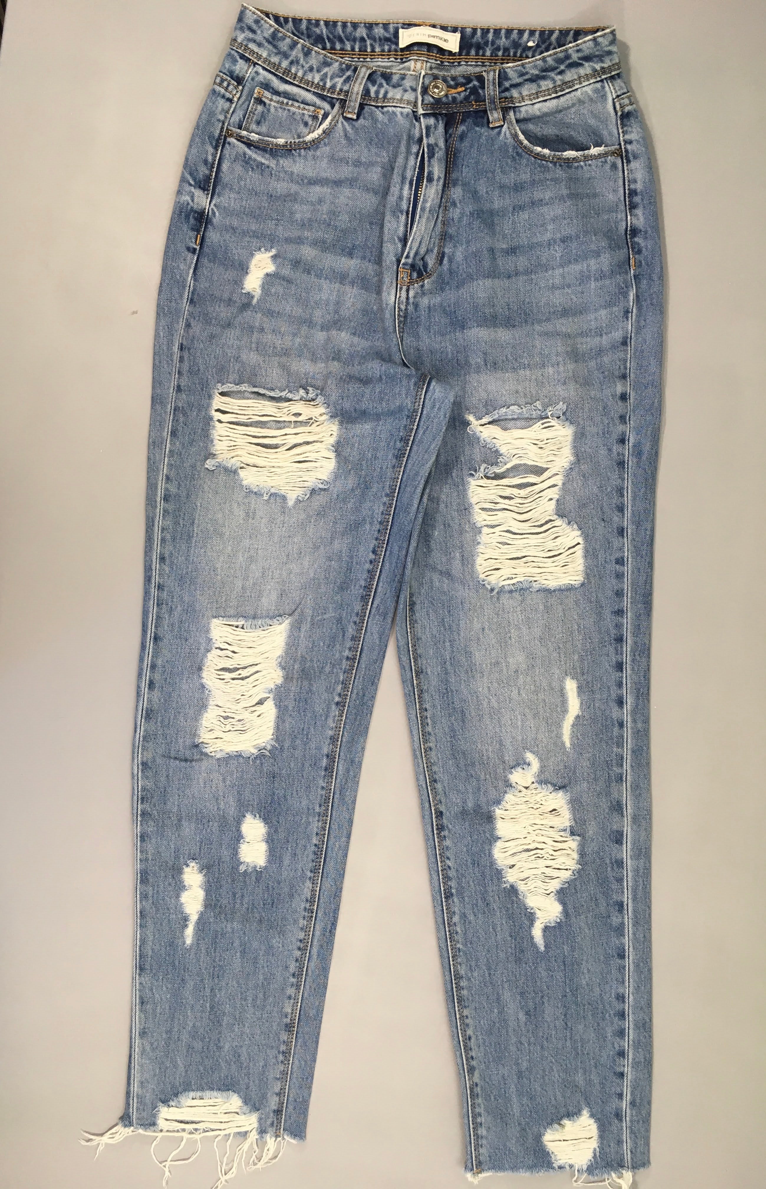 Jeans effet troué, Pimkie, taille 34