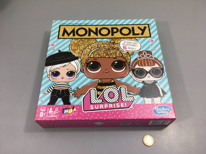 Monopoly LOL surprise, 2-4 joueurs, 8 +, moins cher chez Petit Kiwi