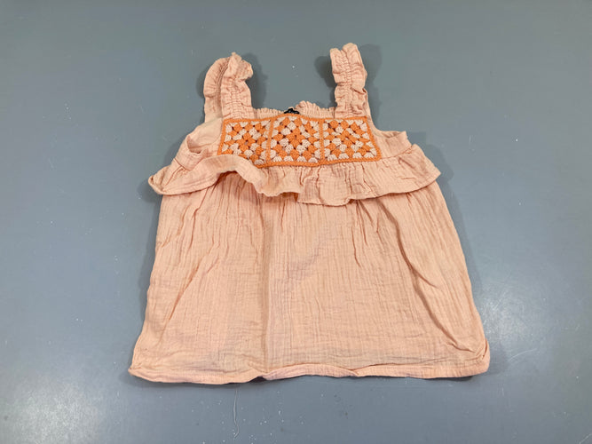 Blouse tétra saumon s.moks haut dos, moins cher chez Petit Kiwi