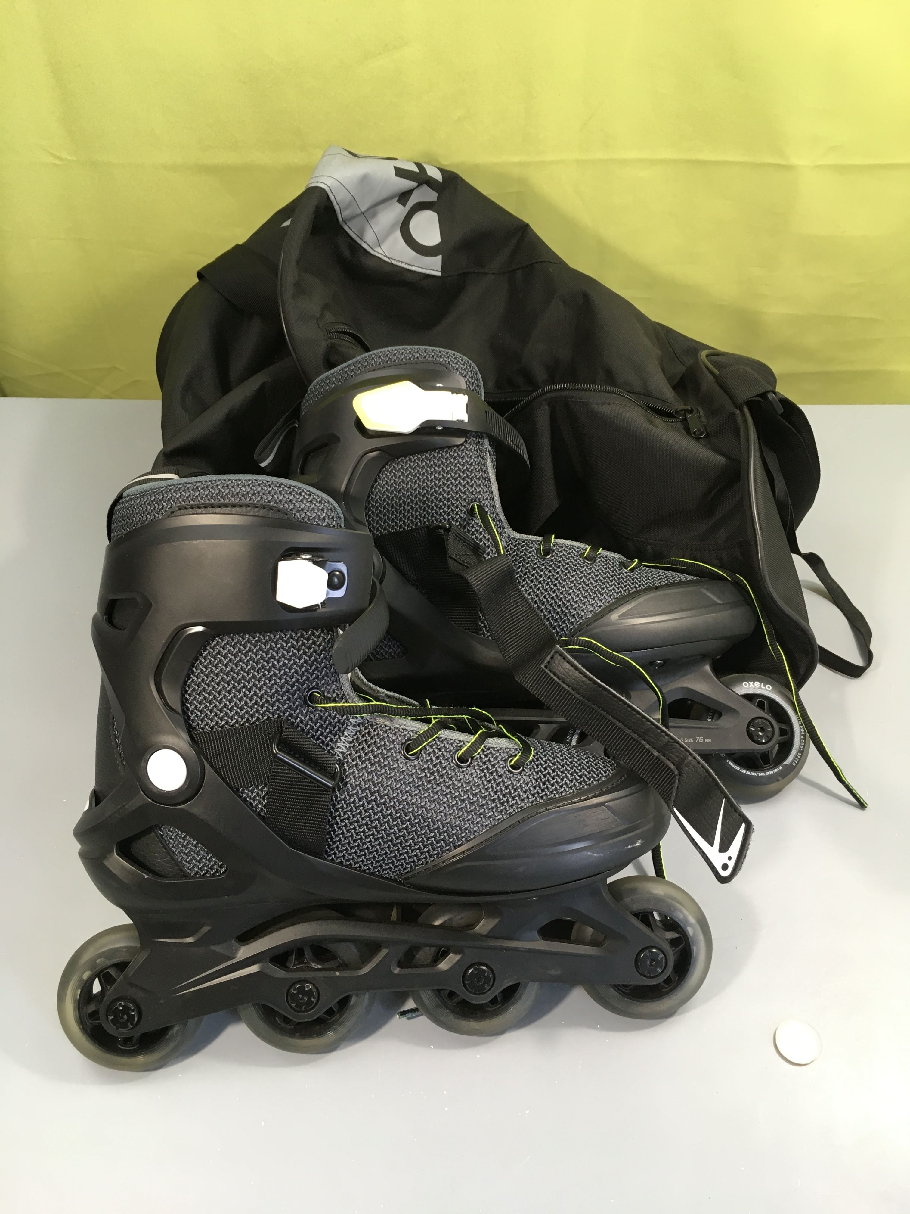 Rollers oxelo noir/gris - parfait état, 42