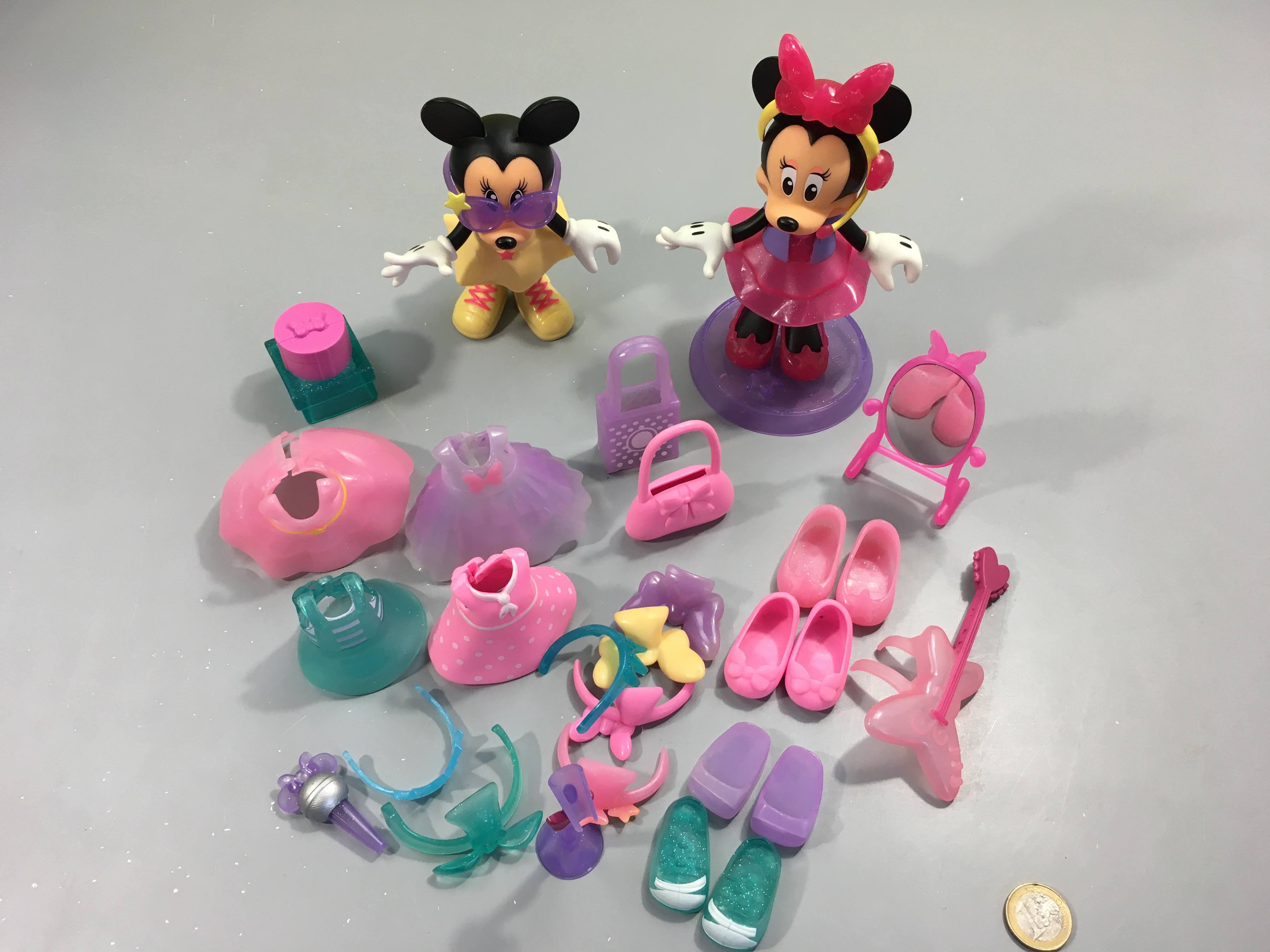 Minnie, 2 figurines 15cm avec accessoires