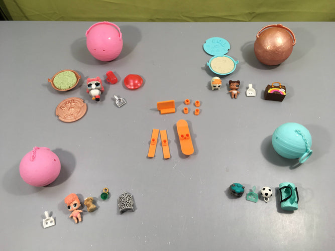 Lot de poupées LOL, 2 grandes boules et 2 petites boules, moins cher chez Petit Kiwi