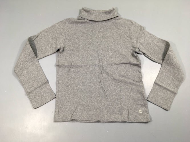 T-shirt col roulé gris chiné, moins cher chez Petit Kiwi