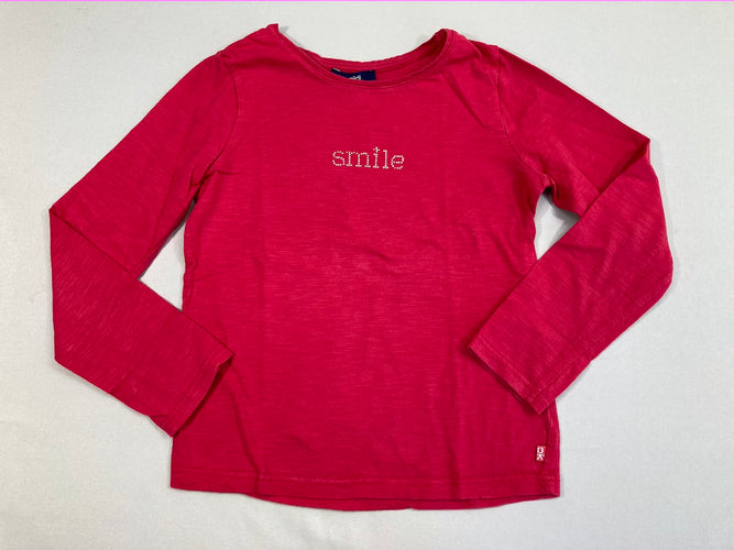 T-shirt m.l fuchsia flammé Smile, moins cher chez Petit Kiwi