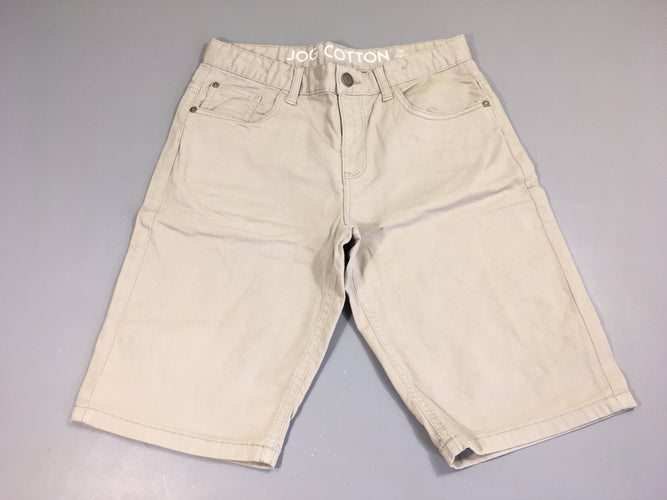 Bermuda jog cotton beige, moins cher chez Petit Kiwi