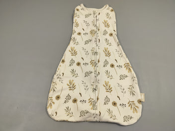 Cape d'emmaillotage Jollein blanc motifs fleurs  55cm - Wild Flowers Cocoon