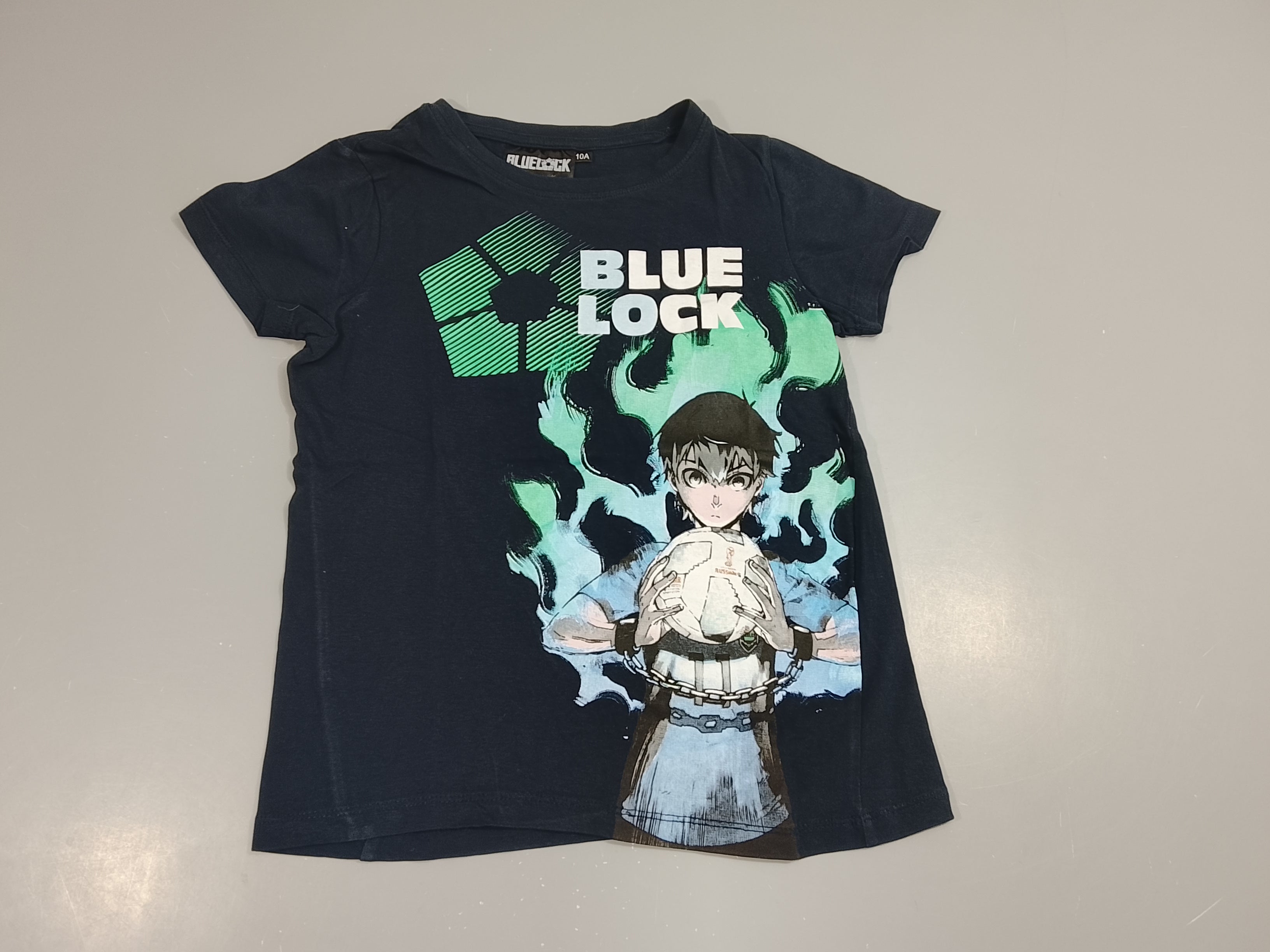 T-shirt m.c bleu marine , footballeur 