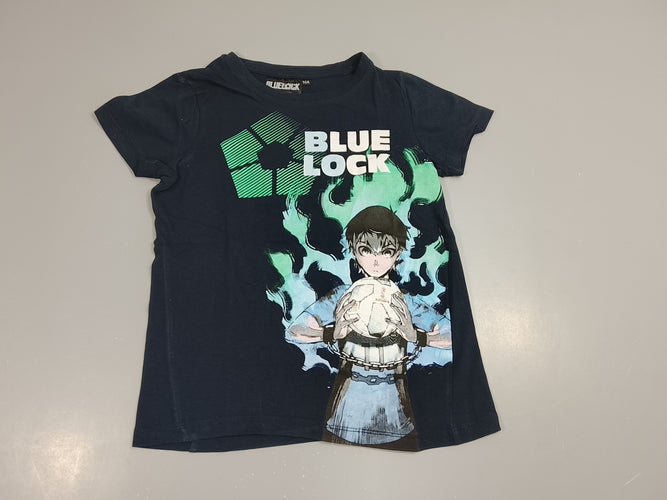 T-shirt m.c bleu marine , footballeur "Blue Lock", moins cher chez Petit Kiwi
