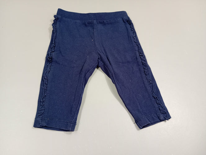 Legging bleu marine, foufous, moins cher chez Petit Kiwi