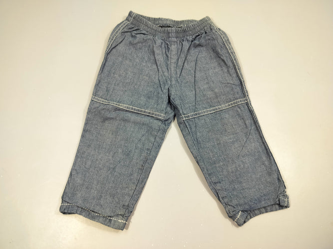Pantalon denim doublé 100% coton, moins cher chez Petit Kiwi
