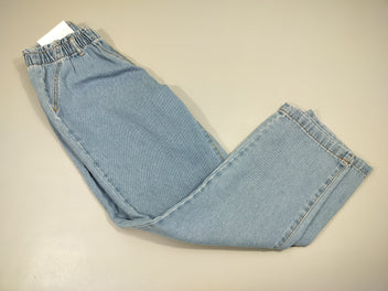 NEUF Pantalon denim  clair chino Straight  taille ajustable 100% coton