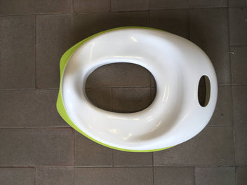 Réducteur de wc blanc-vert Lockig