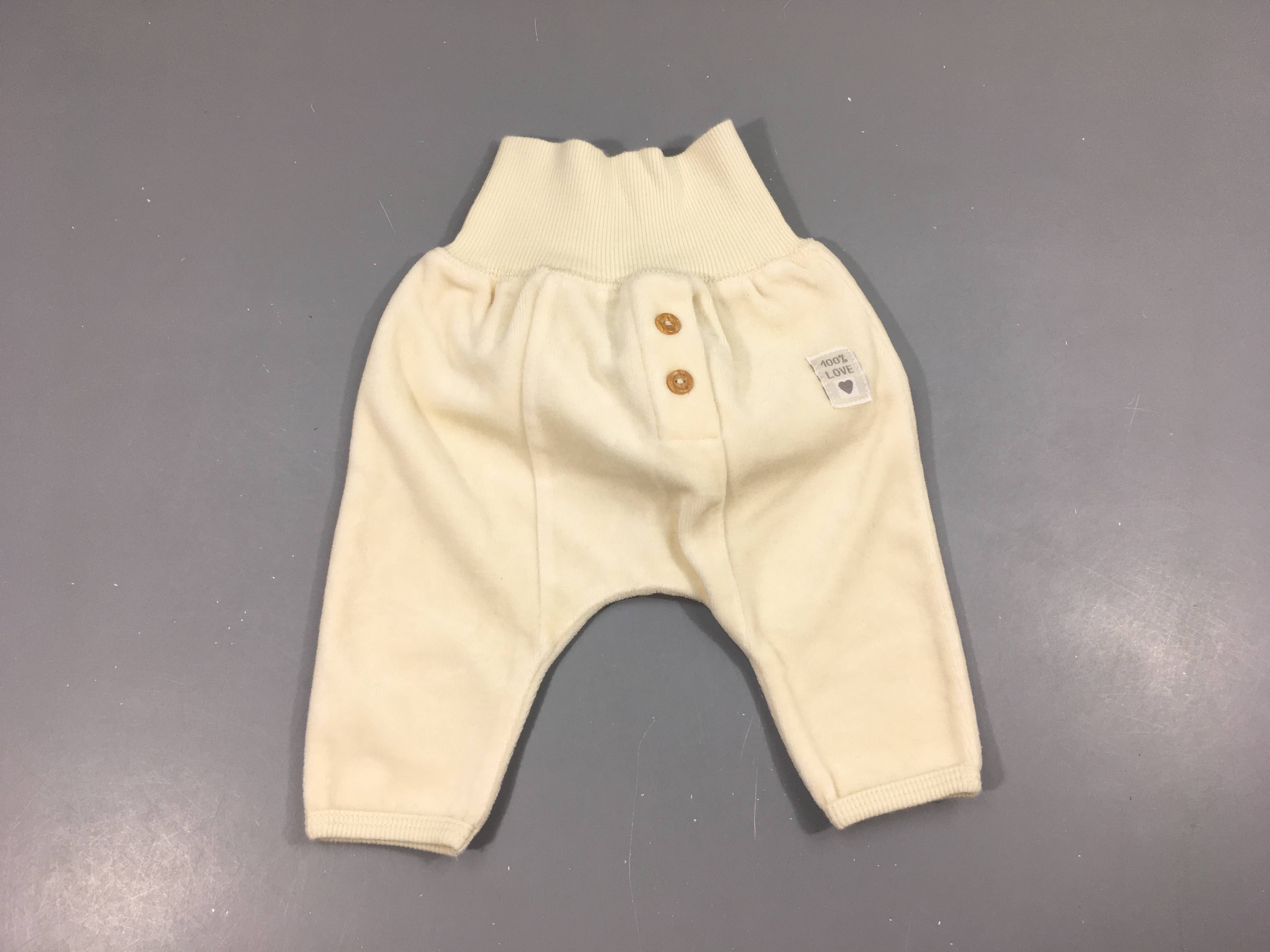 Pantalon velours écru