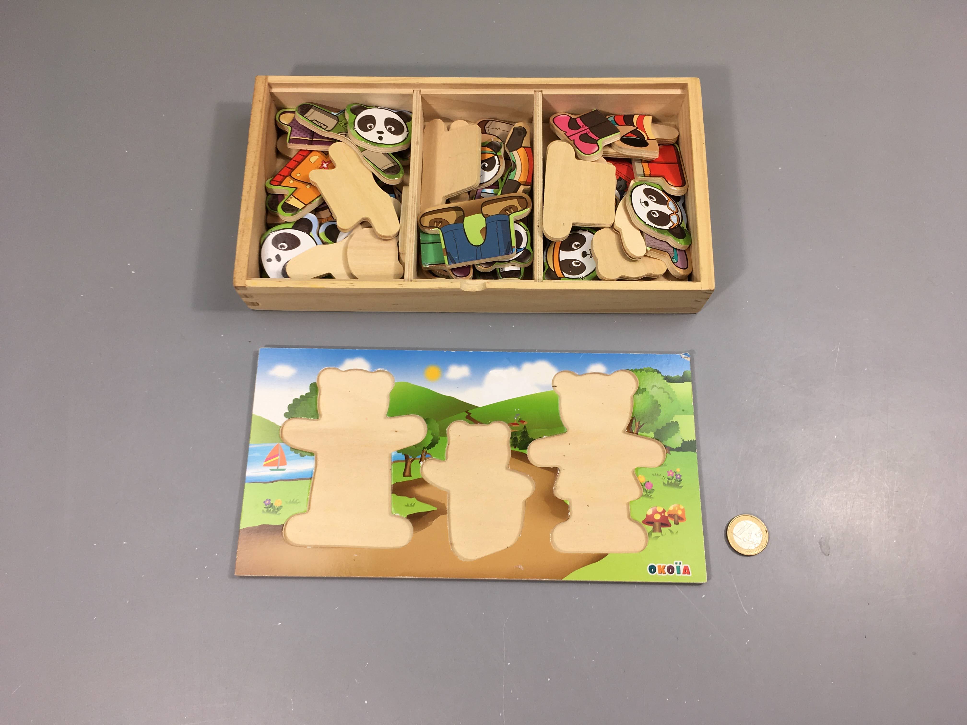 18 Oursons en bois à habiller Complet OkoÏa