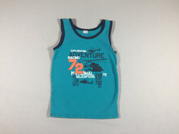 T-shirt s.m turquoise et bleu marine 