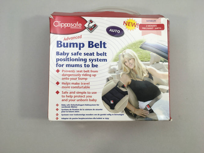 Clippasafe Bump Belt, guide ceinture pour femme enceinte, moins cher chez Petit Kiwi