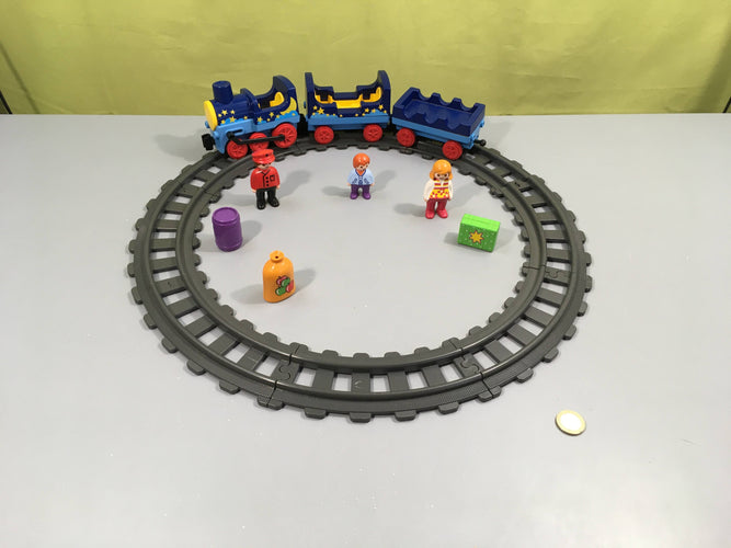 Complet Playmobil 123 6880 Train étoilé avec passagers et Rails Multicolore, moins cher chez Petit Kiwi