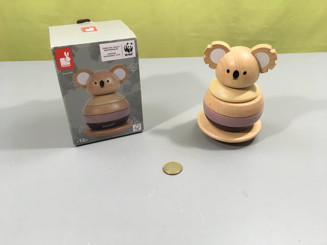Jeu d'empilement Koala en bois, 12m+, moins cher chez Petit Kiwi