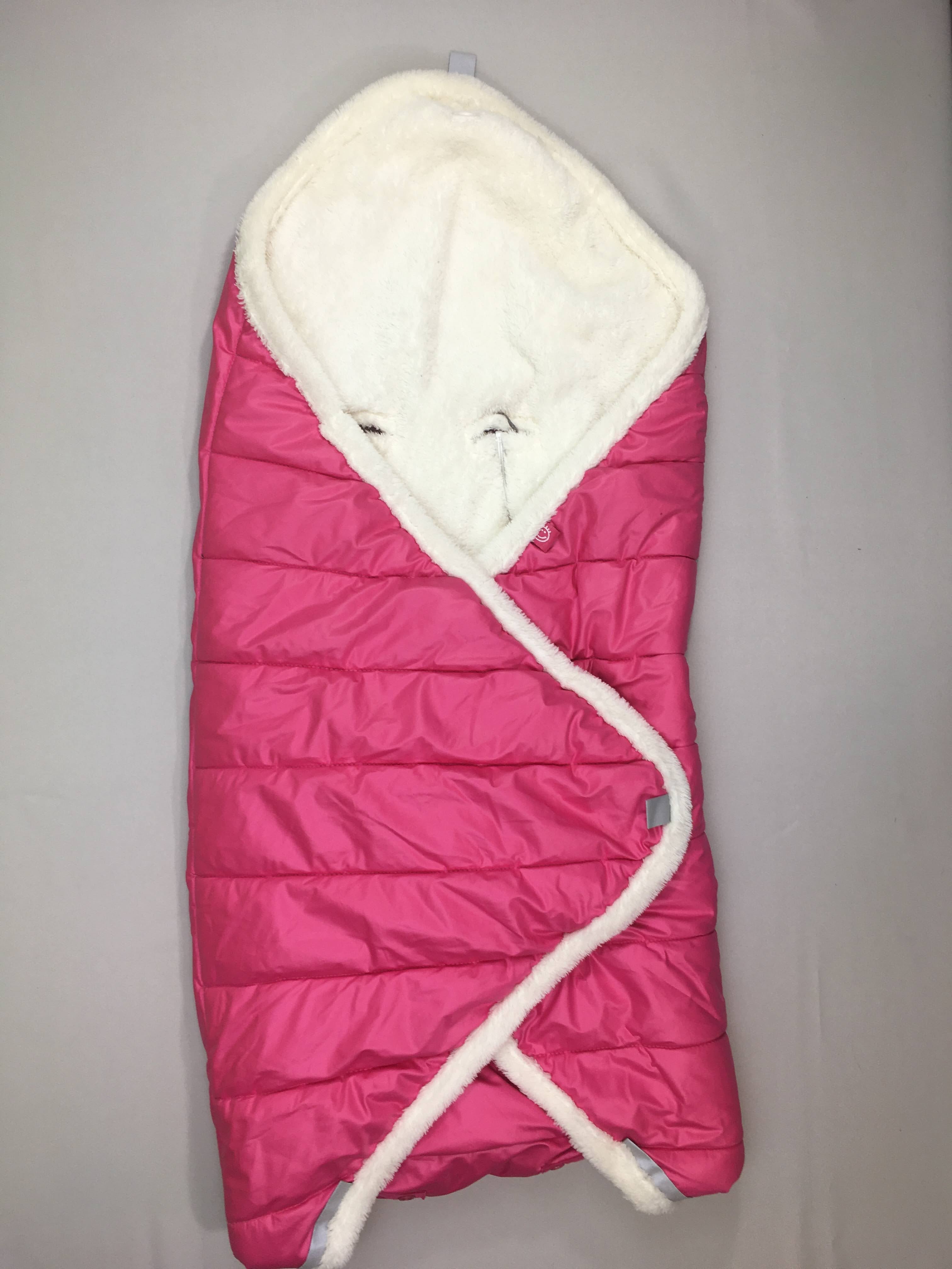 Couverture enveloppante Biside Coaty rose vif, sans bonnet