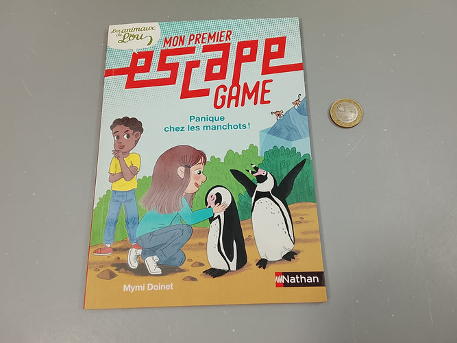 Les animaux de Lou. Mon premier escape Game. Panique chez les manchots!, moins cher chez Petit Kiwi