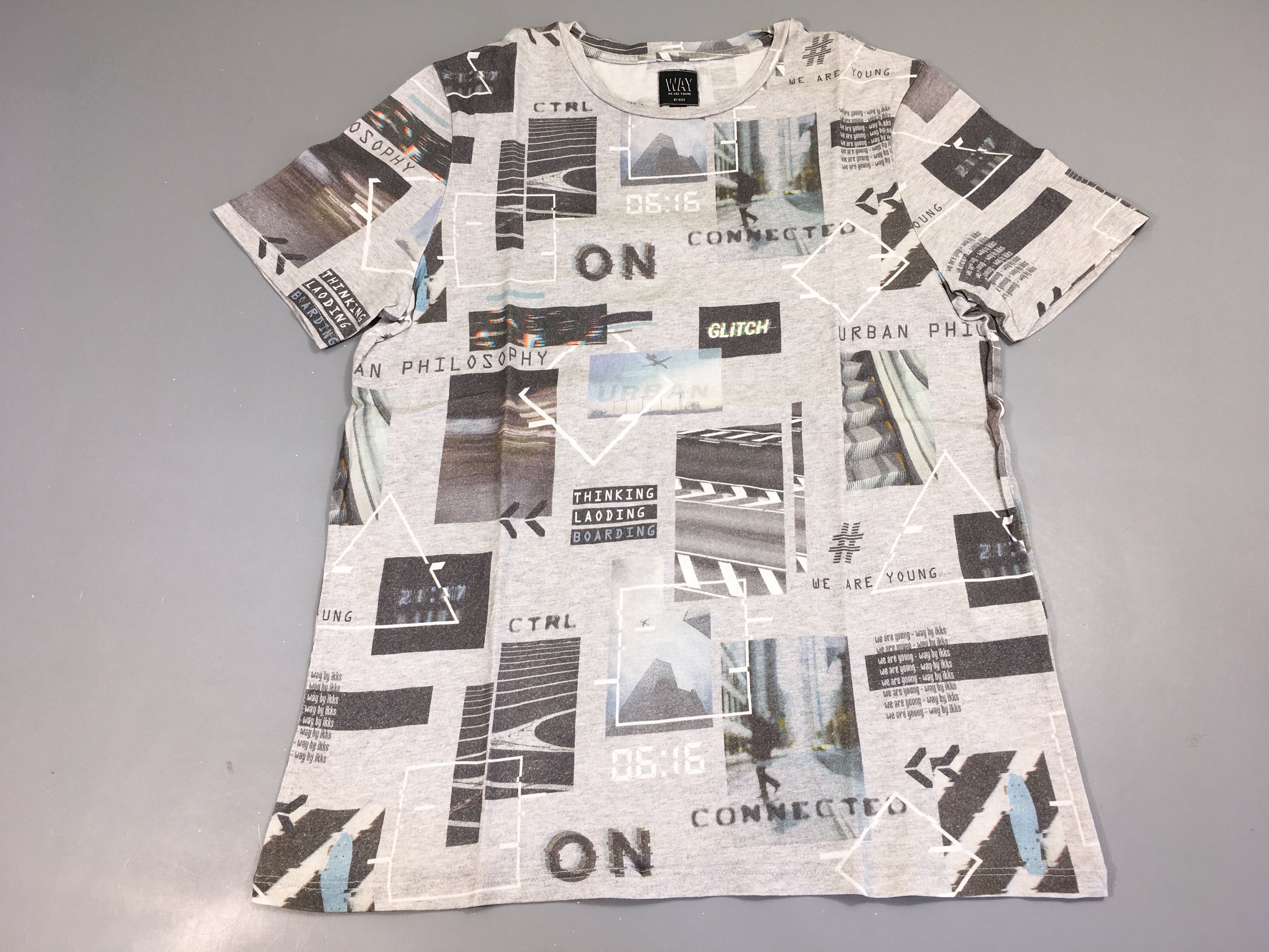 T-shirt m.c gris chiné photos New York