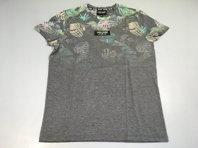 T-shirt m.c gris foncé feuillage cars jeans, moins cher chez Petit Kiwi