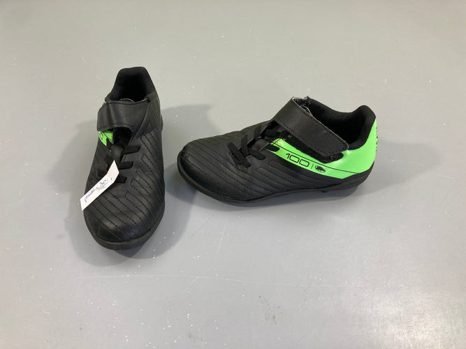 Kipsta Chaussures De Football Enfant A Lacets 100 Fg Noir Et Jaune, moins cher chez Petit Kiwi
