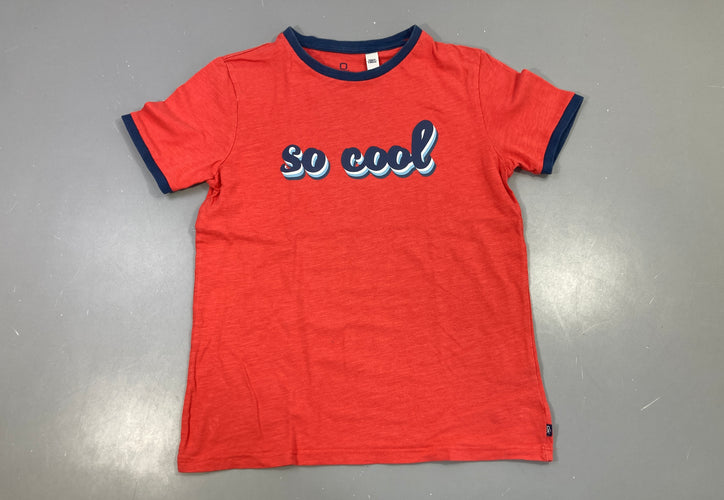 T-shirt m.c rouge so cool, moins cher chez Petit Kiwi