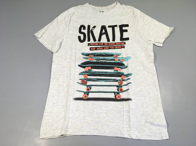 T-shirt m.c gris flammé Skate, moins cher chez Petit Kiwi
