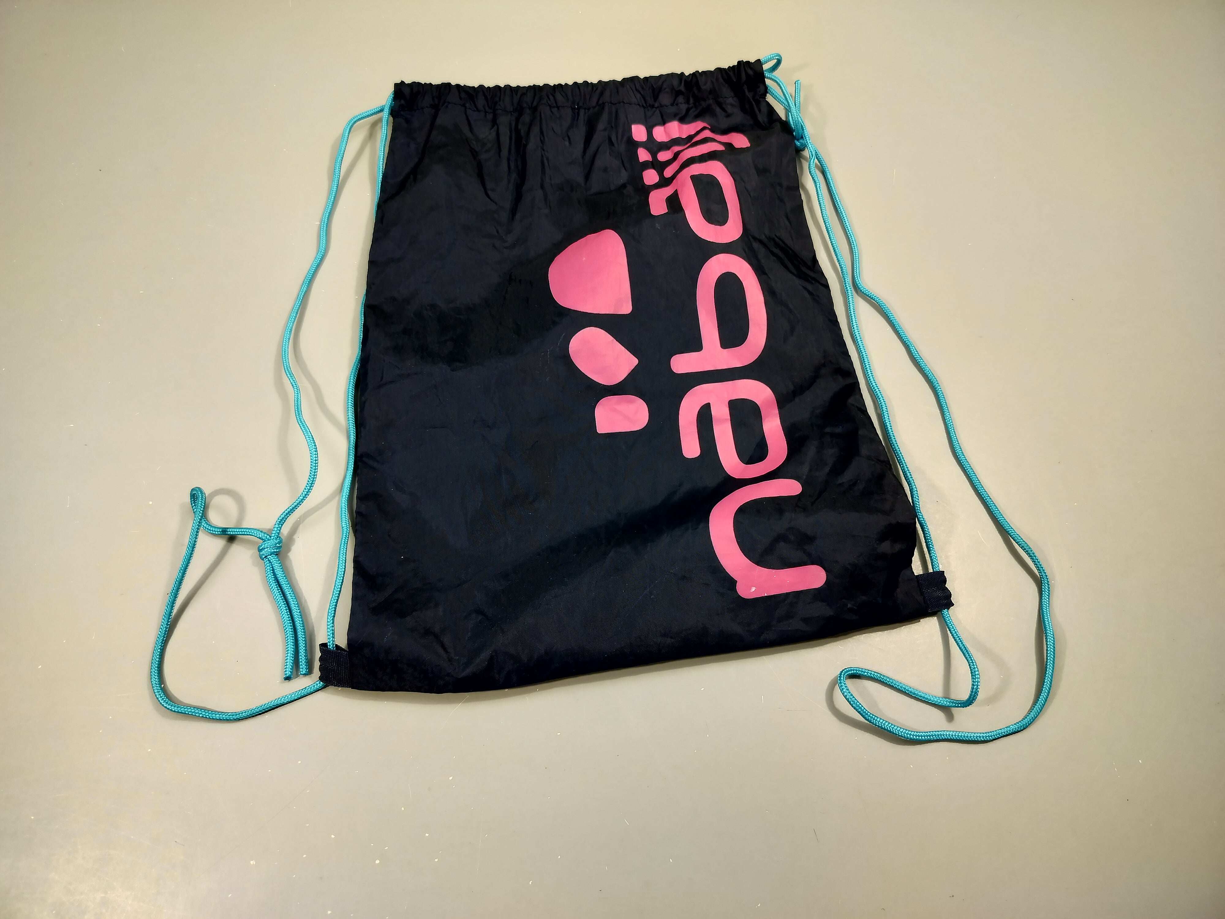 Sac de gym bleu marine, rose  Nabaiji