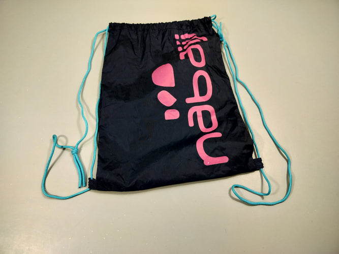 Sac de gym bleu marine, rose  Nabaiji, moins cher chez Petit Kiwi