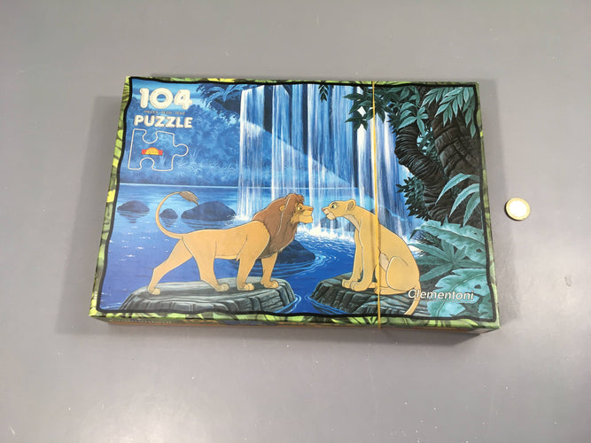 Puzzle Le roi lion 104 pcs Complet, moins cher chez Petit Kiwi