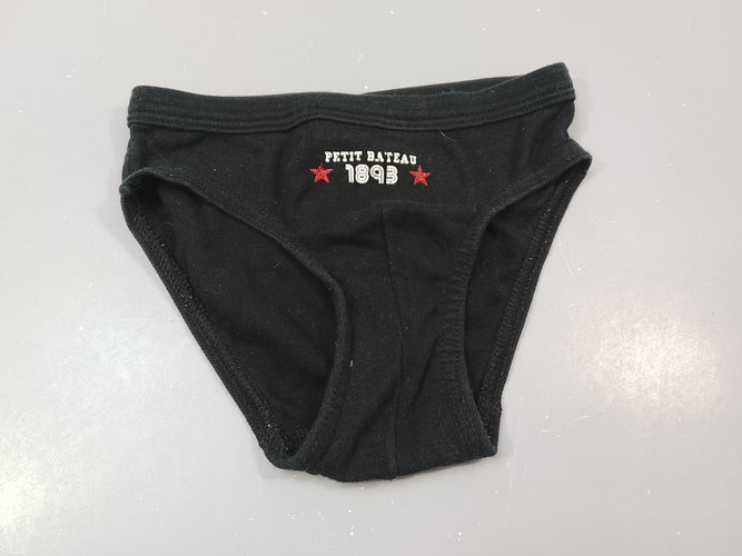 Slip noir " petit bâteau", moins cher chez Petit Kiwi