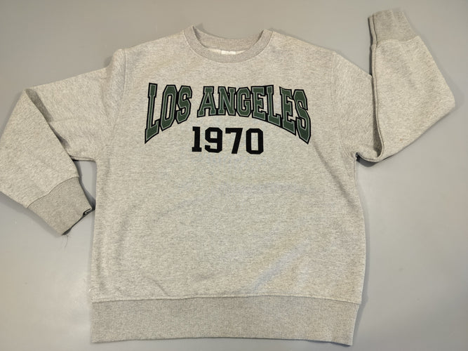 Sweat gris  flammé  "Los Angeles 1970", moins cher chez Petit Kiwi