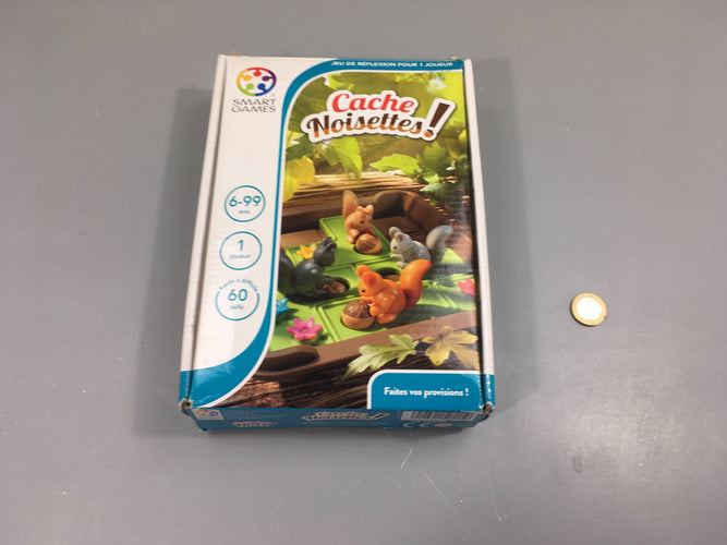 Cache noisettes ! Jeu de réflexion +6a Complet -Boîte usée coins, moins cher chez Petit Kiwi