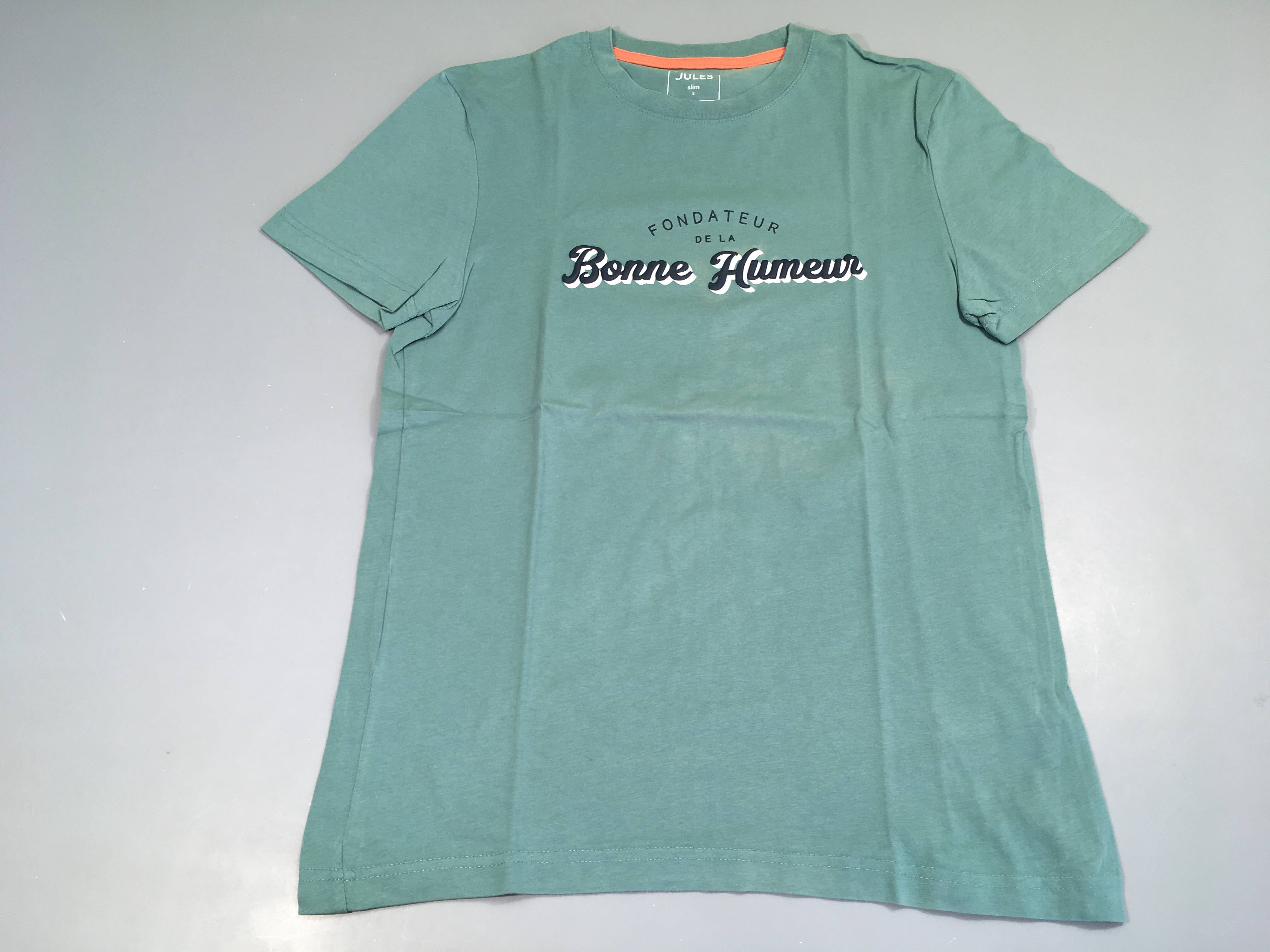 T-shirt m.c vert bonne humeur