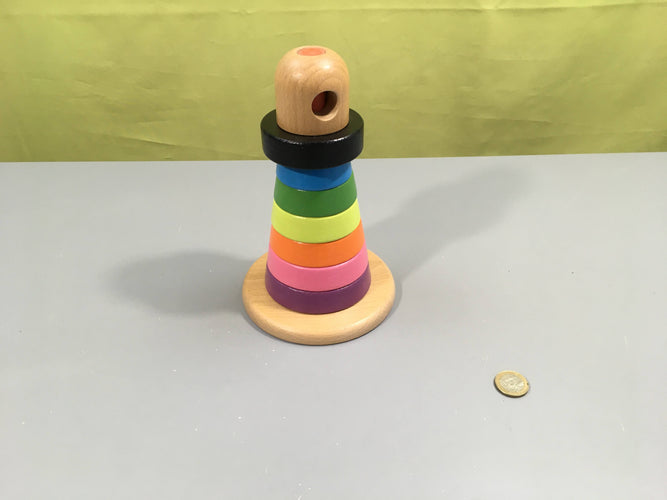 Pyramide d'anneau à empiler, moins cher chez Petit Kiwi