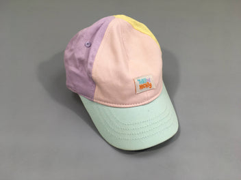 Casquette rose/jaune/bleu/lilas tiny