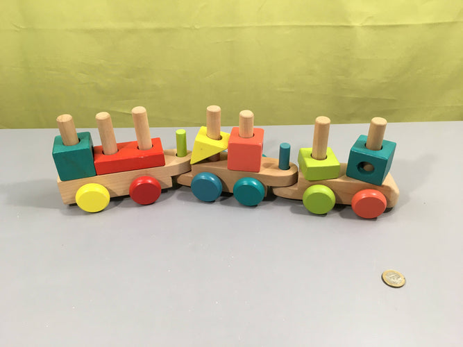 Wagons en bois à tirer-Incomplet, moins cher chez Petit Kiwi