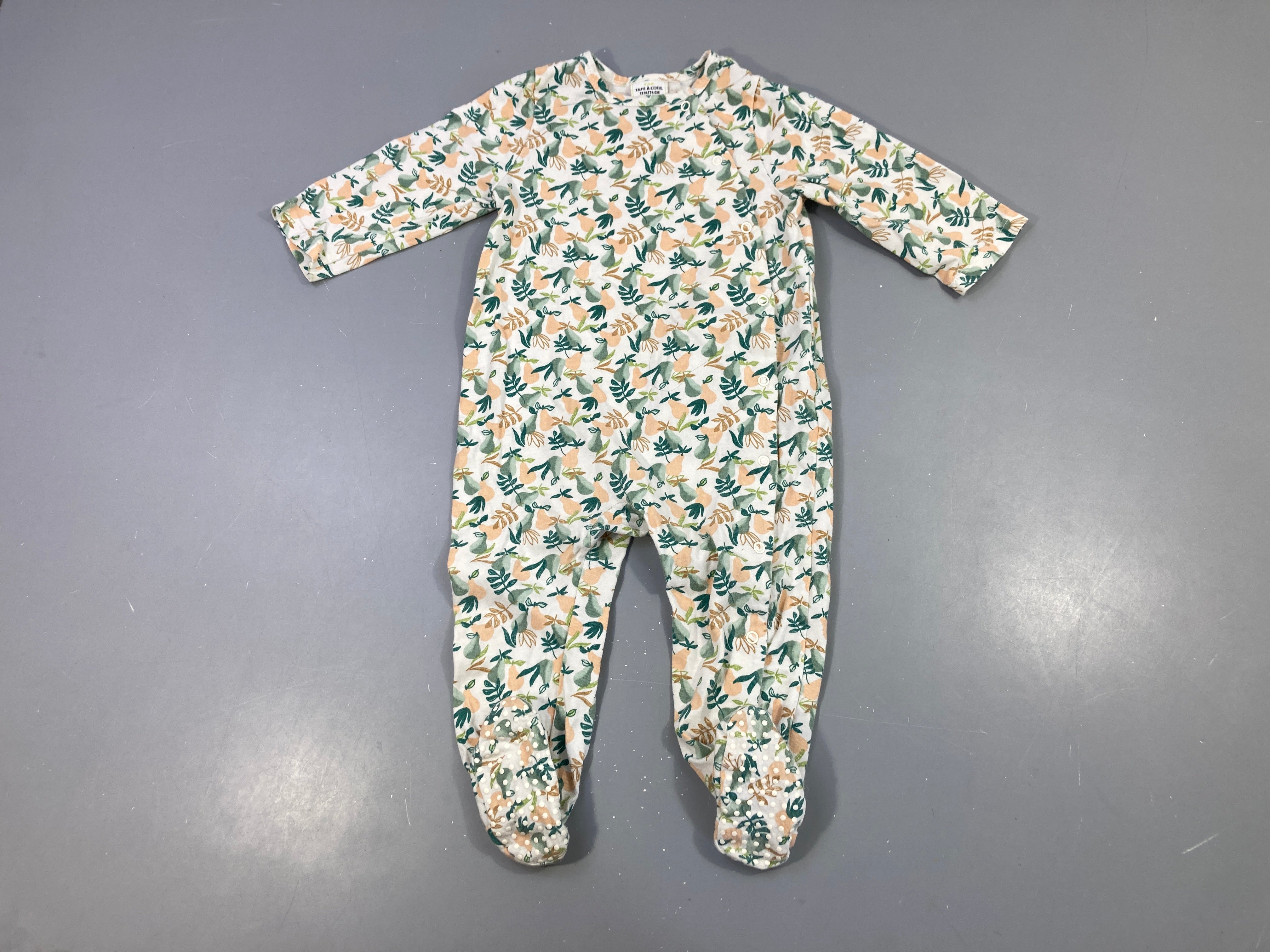 Pyjama jersey blanc poires