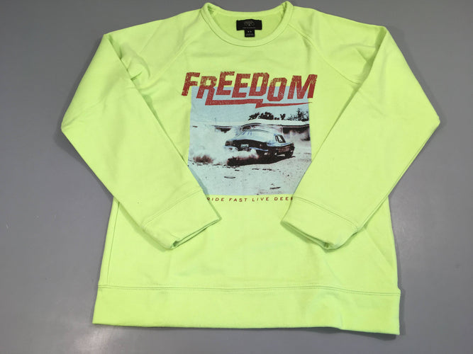 Sweat jaune néon le temps des cerises, moins cher chez Petit Kiwi