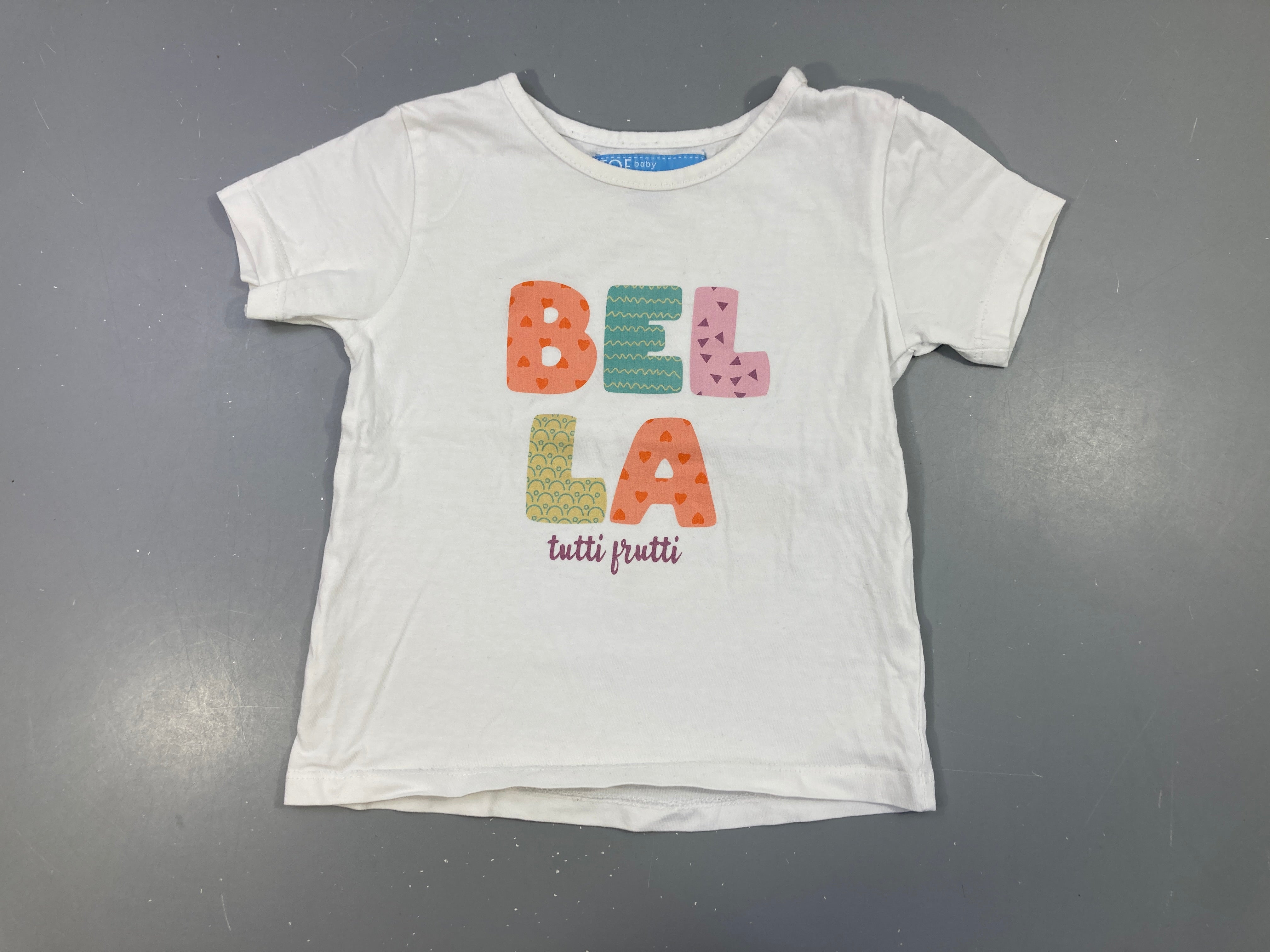 T-shirt m.c blanc bella
