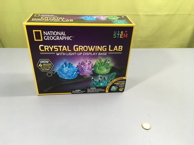 Kit de laboratoire de croissance de cristaux National Geographic, +8a, moins cher chez Petit Kiwi
