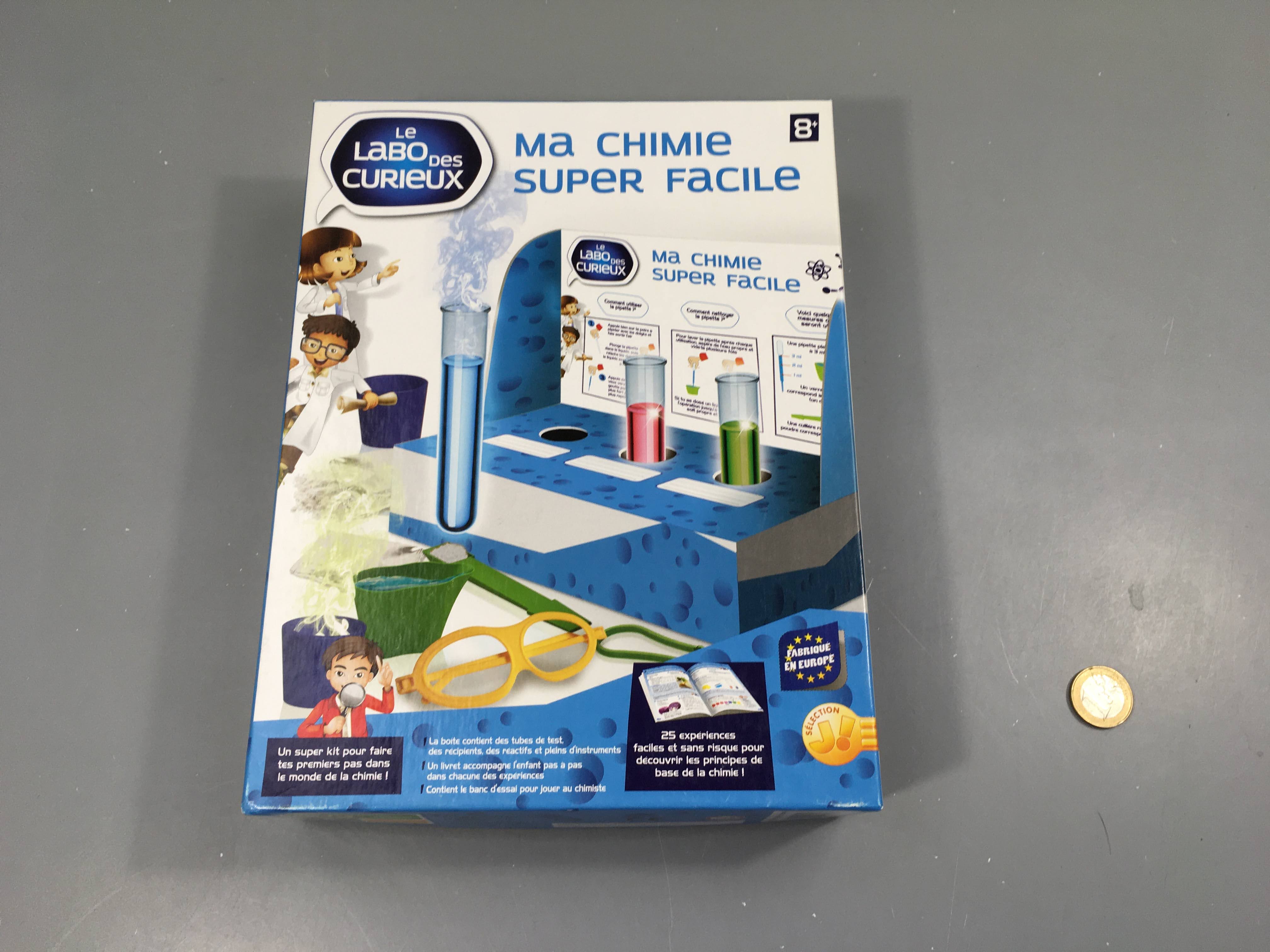 Ma chimie super facile, +8a, Le labo des curieux, manque les lunettes de prote.ction