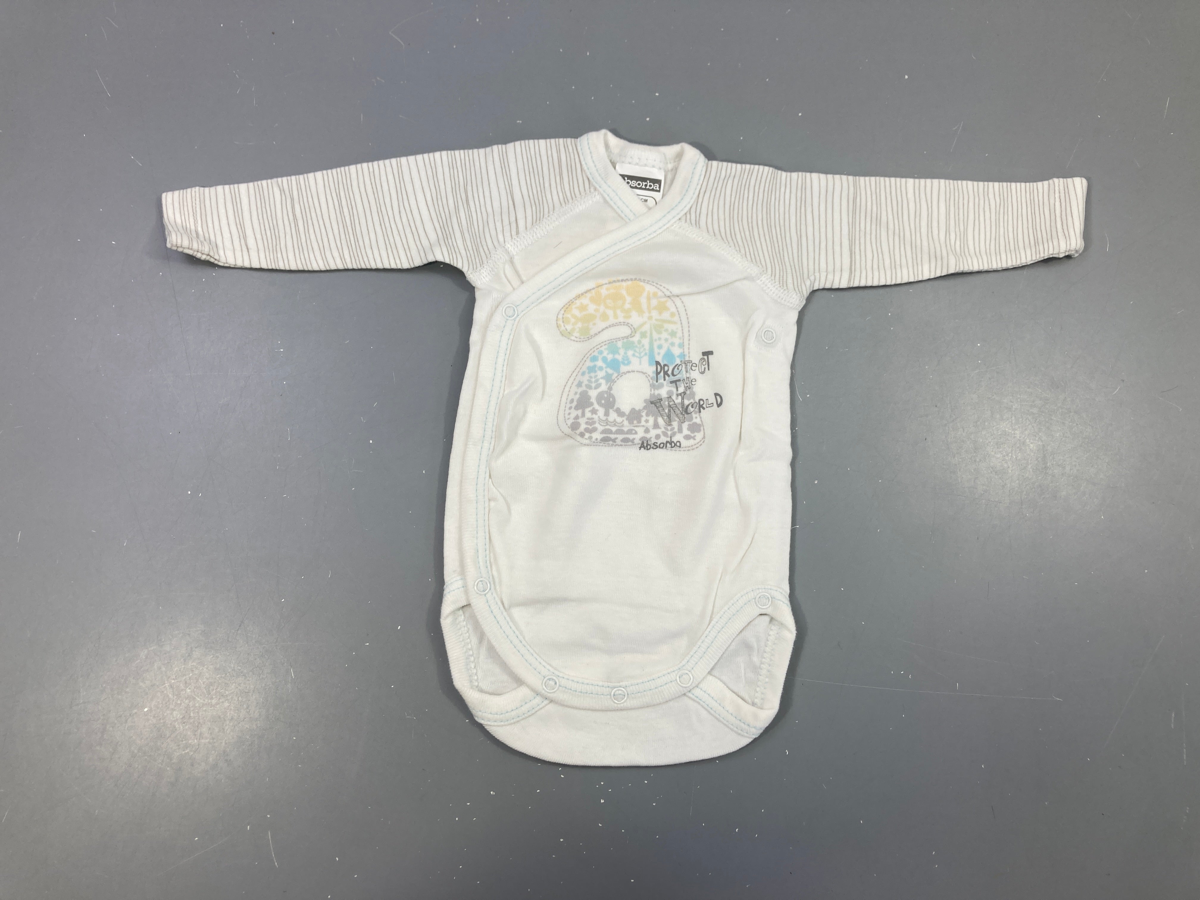 Body m.l blanc croisé devant 