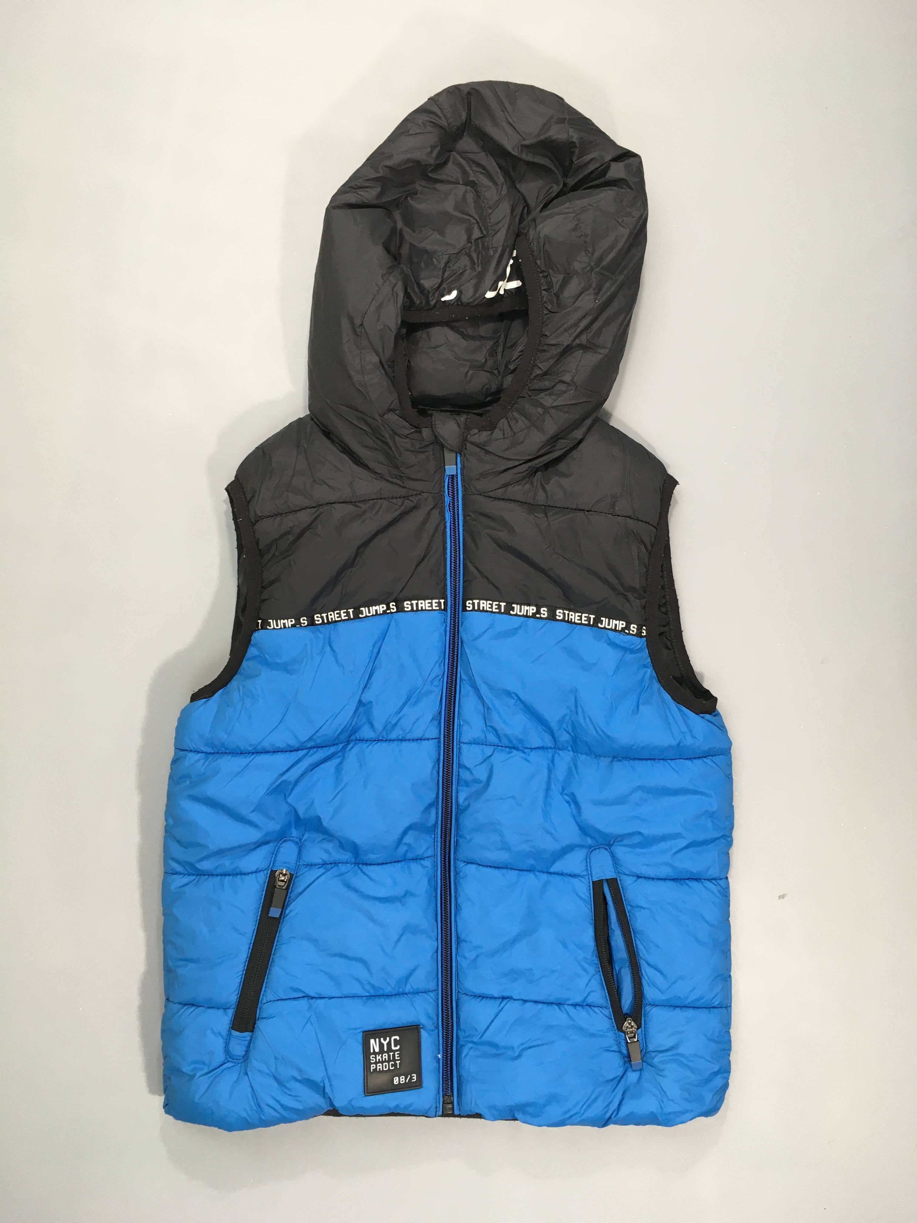 Bodywarmer bleu-noir Jump s-Bouloché sur bord