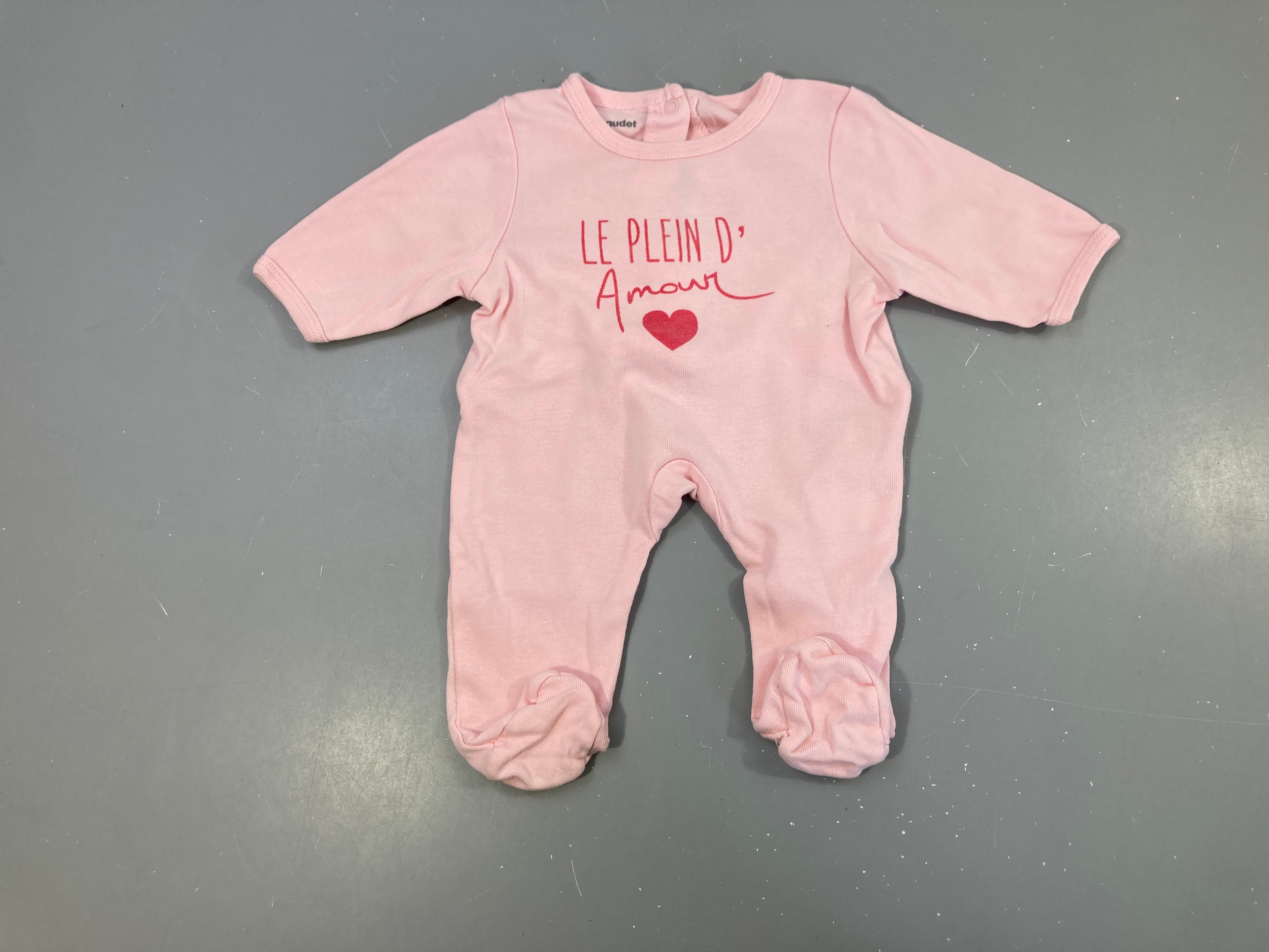 Pyjama jersey rose Amour