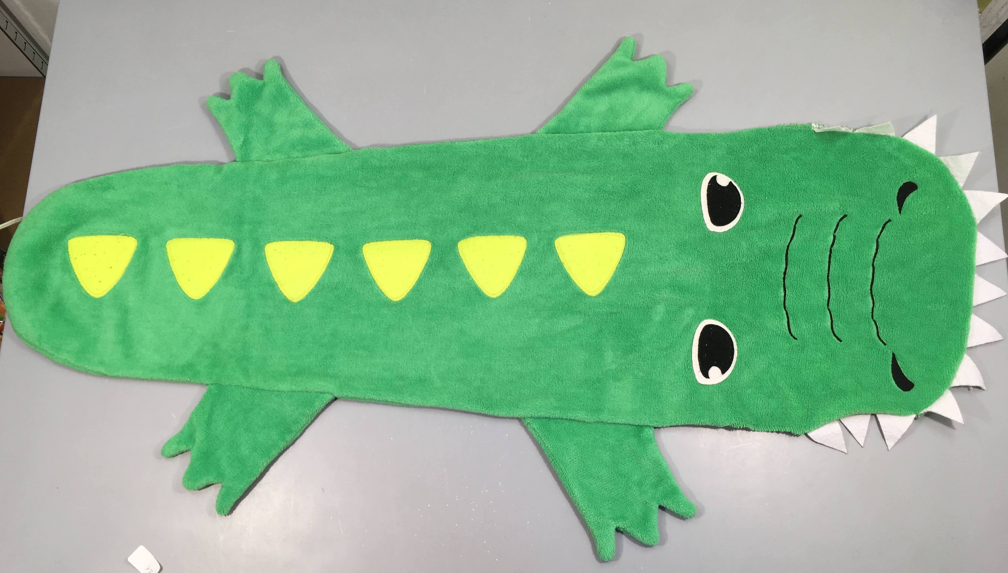 Plaid sac de couchage velours croco